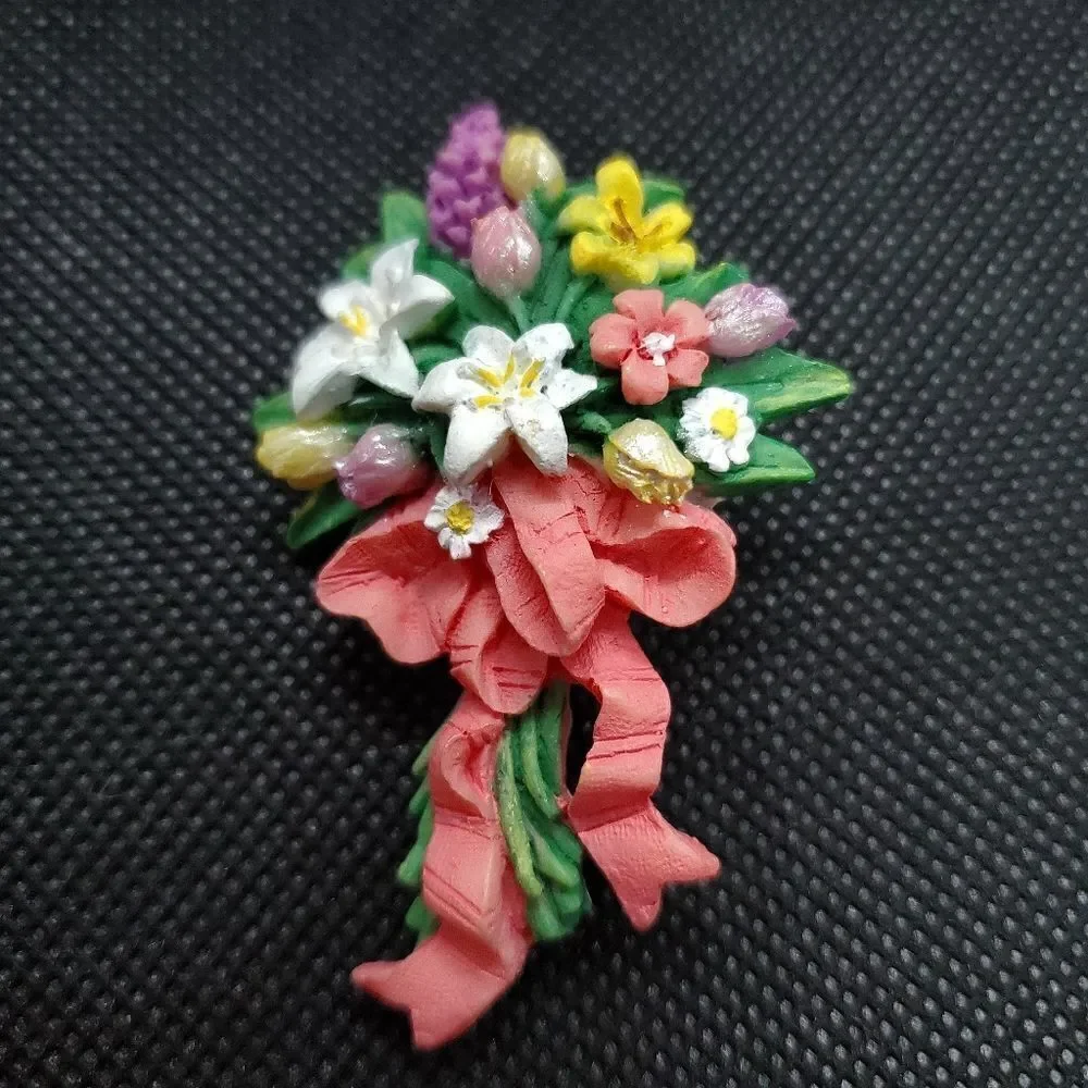 None bouquet pin